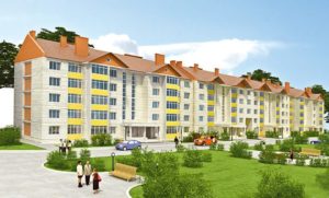 Проект красивого фасада пятиэтажного дома